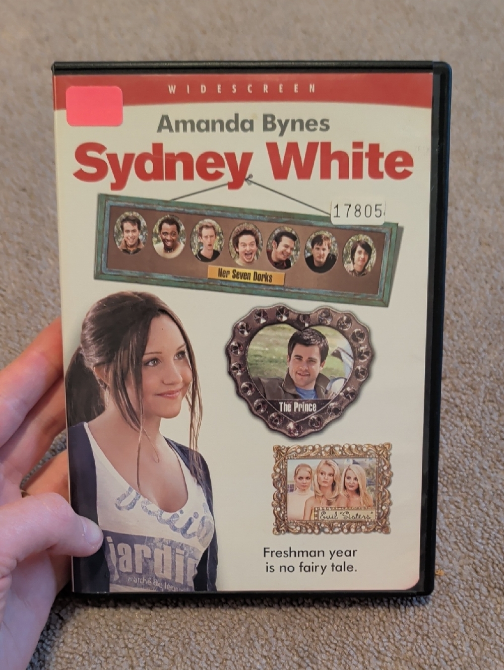 💜 5/$20 Sydney White DVD Amanda Bynes - Cream & Red Cover
